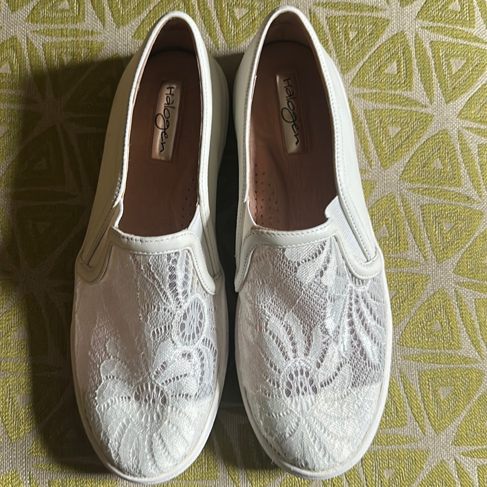 Halogen, flat slip on sneakers. Never worn.